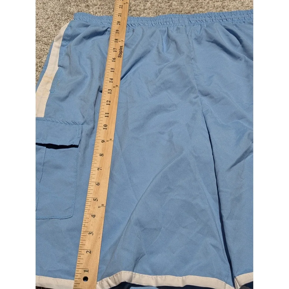 American Legend Outfitters Swim Trunks Mens XL Blue AL-SW42 Cargo Mesh Lined New